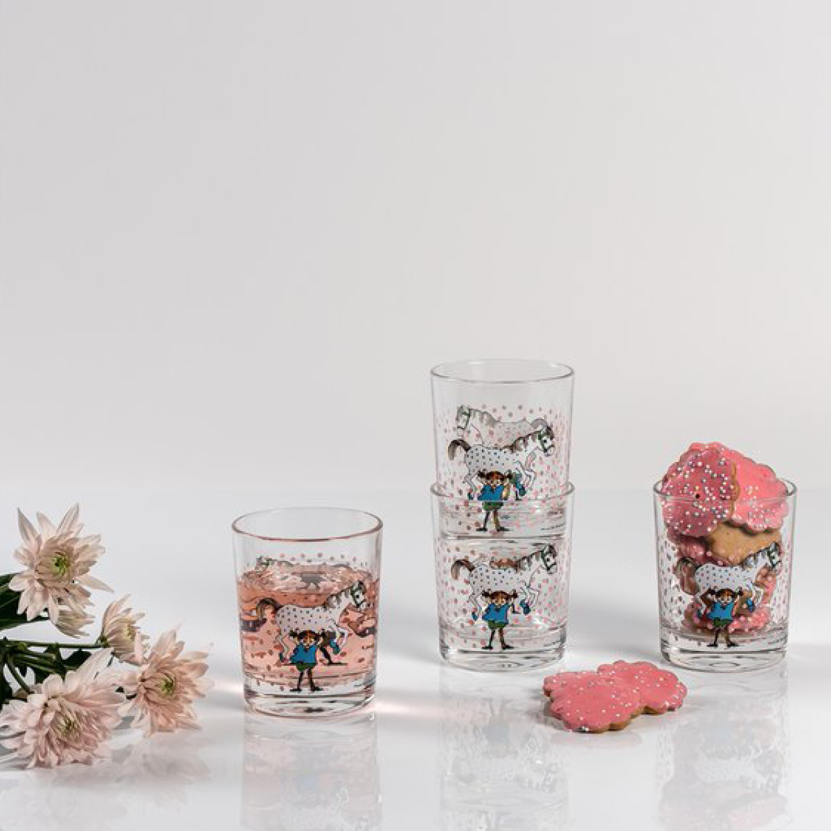 Muurla Pippi glas lilla gubben 20 cl