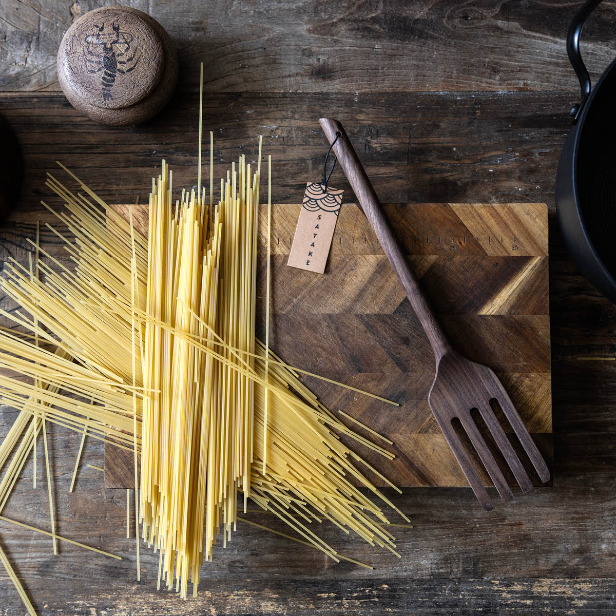 Satake Puuhaarukka 33 cm Pähkinäpuu