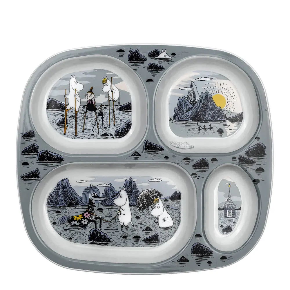 Muumi Lokerolautanen 25x22,5 cm Luodot ja karit