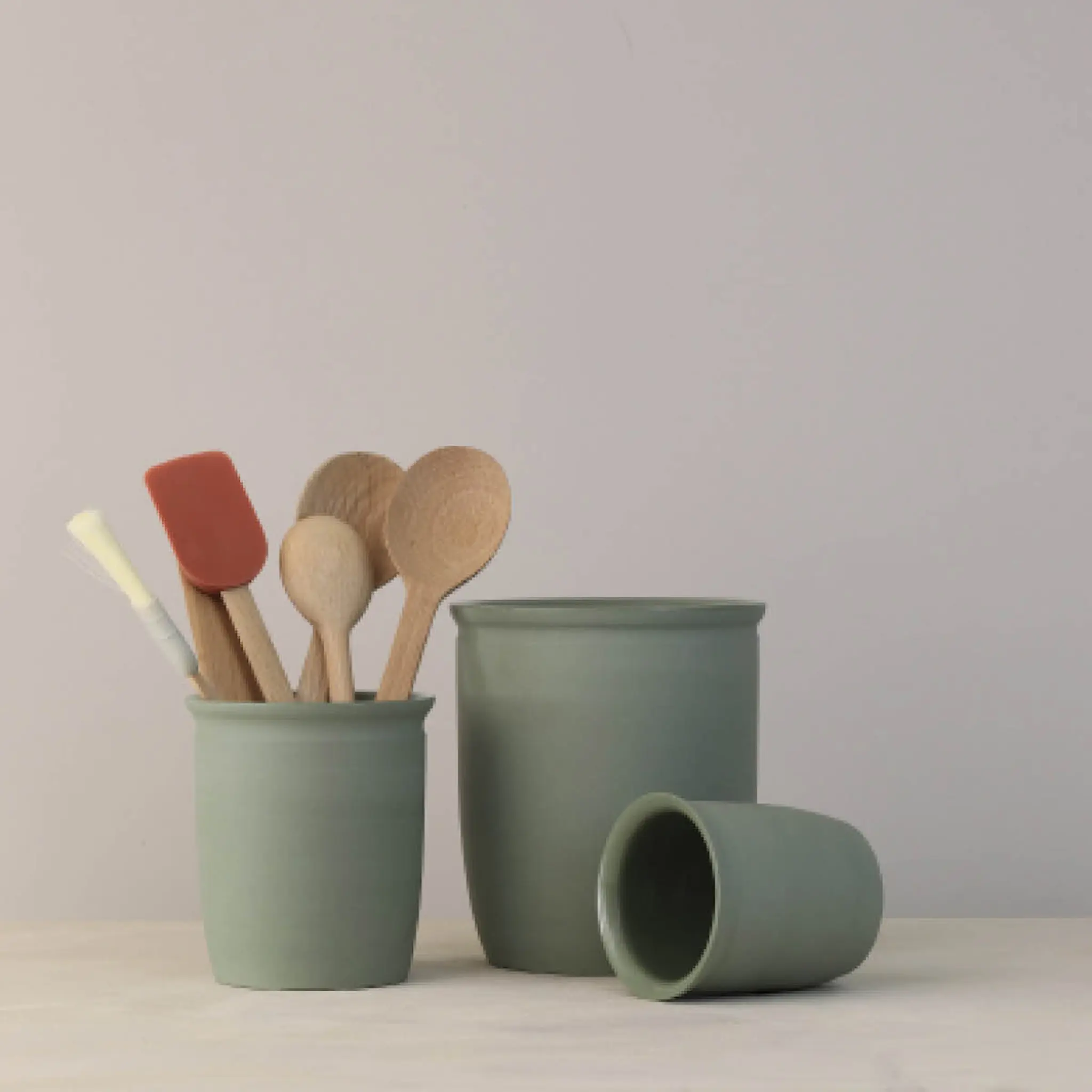 Knabstrup Keramik Knabstrup Säilytin 1 L Olive