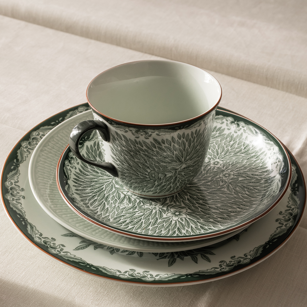 Rörstrand Ostindia Floris Muki 40 cl Vihreä