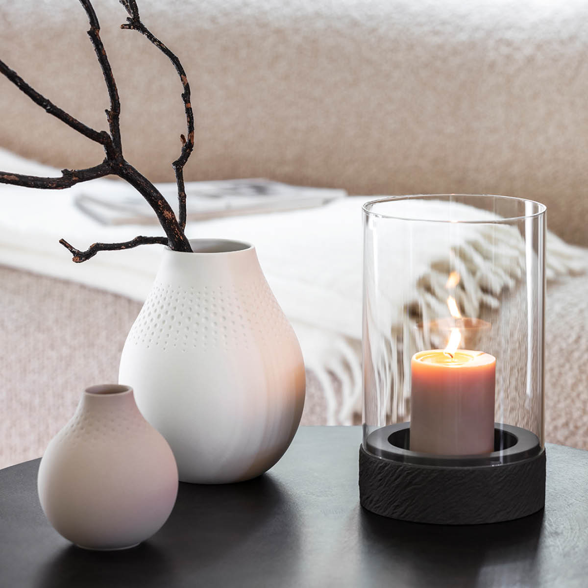 Villeroy & Boch Collier Perle vase 12 cm beige