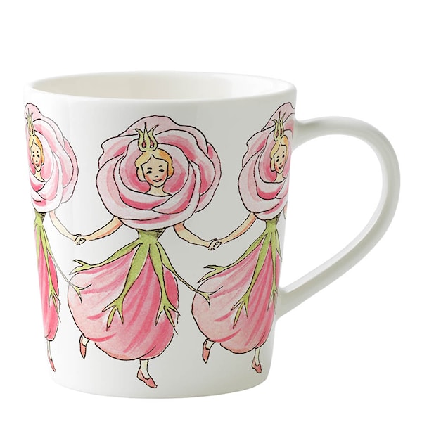 Elsa Beskow mugg med öra 40 cl rose