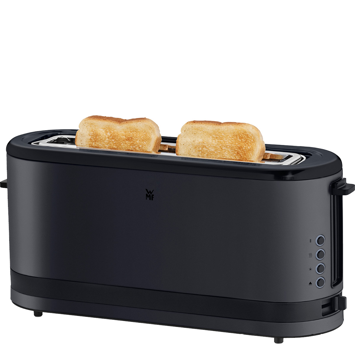 WMF KitchenMinis brødrister med lang rille 900W svart