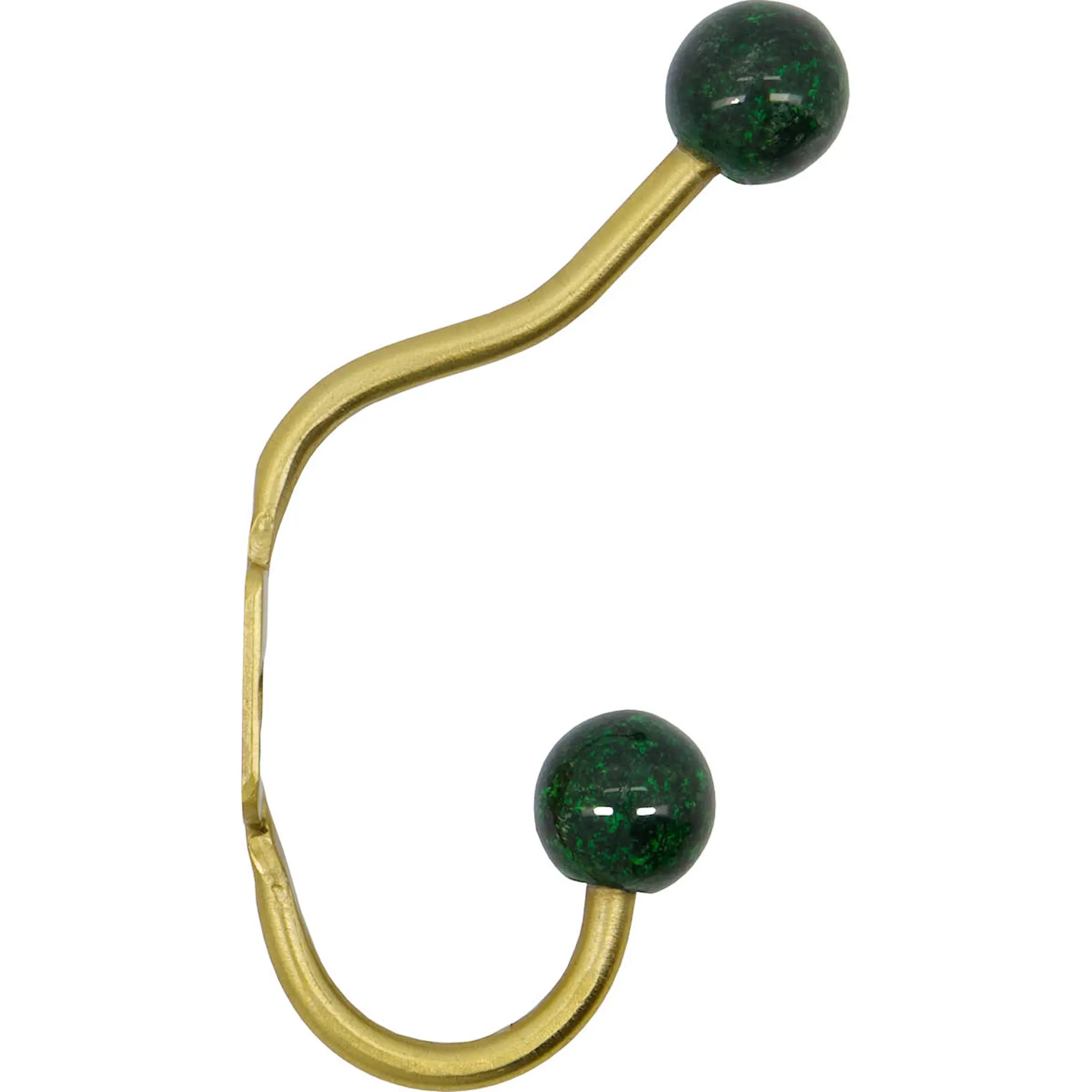 House Doctor Ball väggkrok 13 cm 2-pack mässing/grön