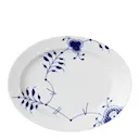 Blue Fluted Mega Fat oval 30,5 cm