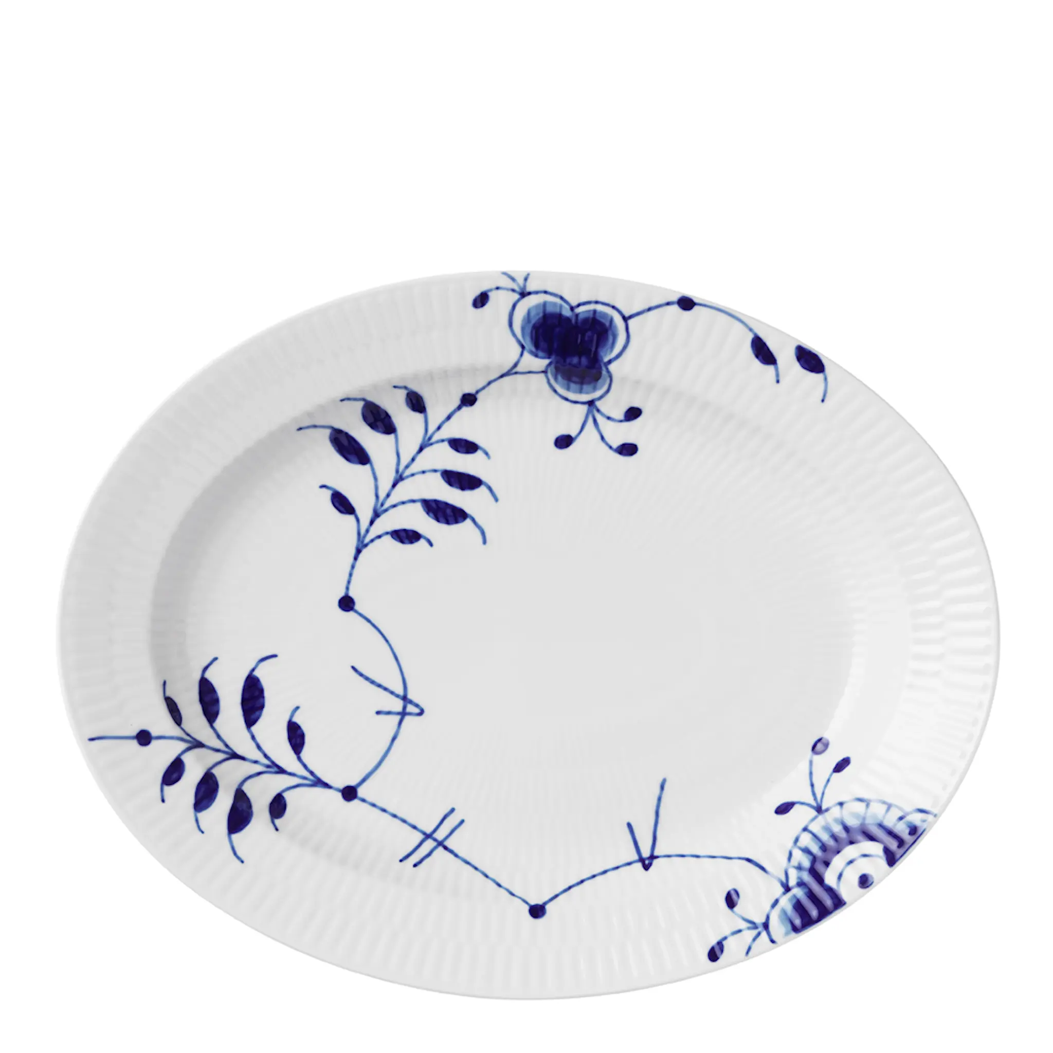 Royal Copenhagen Blue Fluted Mega Fat oval 30,5 cm