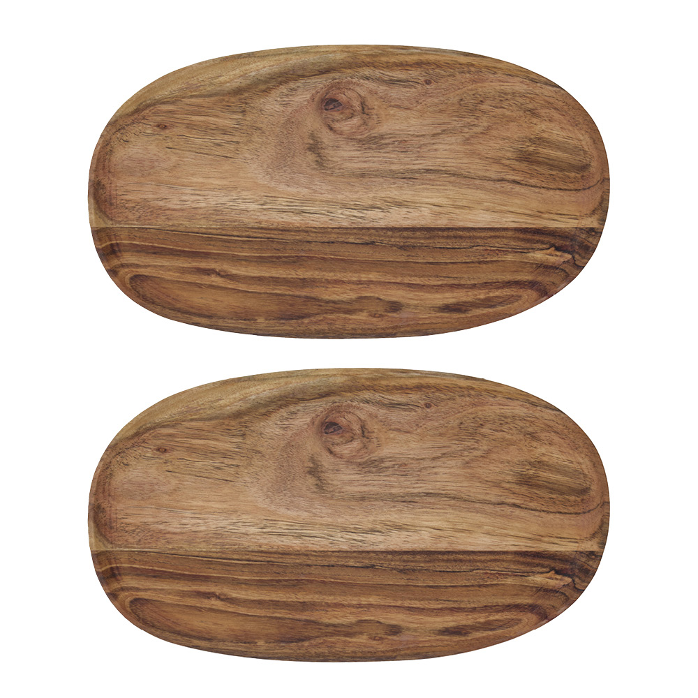 House Doctor - Wood Tarjotin 33x19 cm 2 kpl Puu