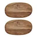 Wood bricka / fat 33x19 cm 2-pack natur