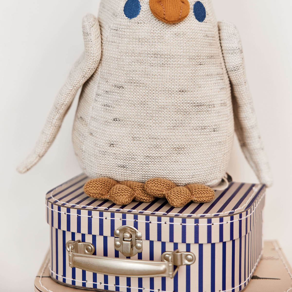 OYOY Barnväska 2 delar 25x18 cm Mini Krokodil & Randig