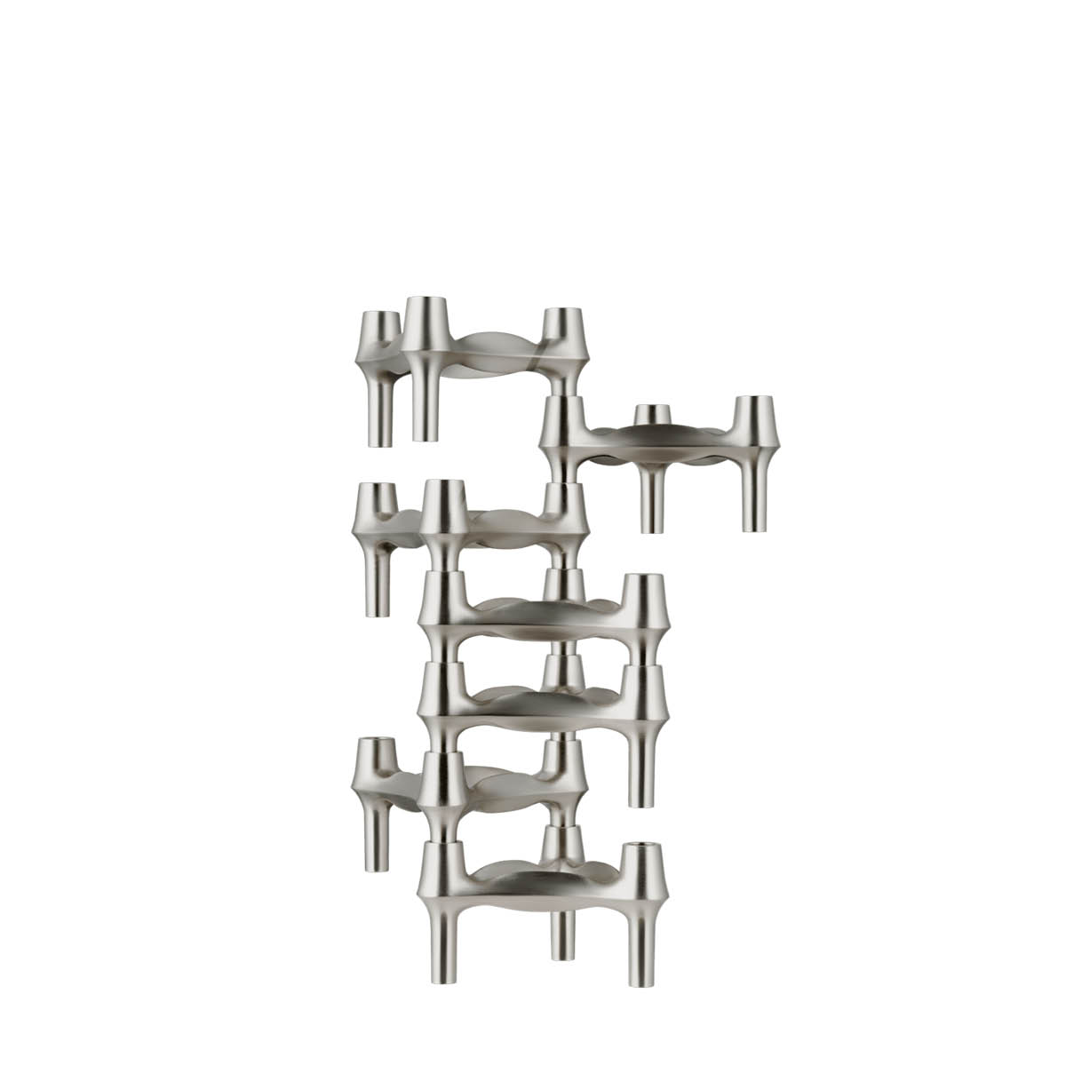 Stoff Nagel Stoff Nagel BMF ljusstake 1-pack Borstad krom