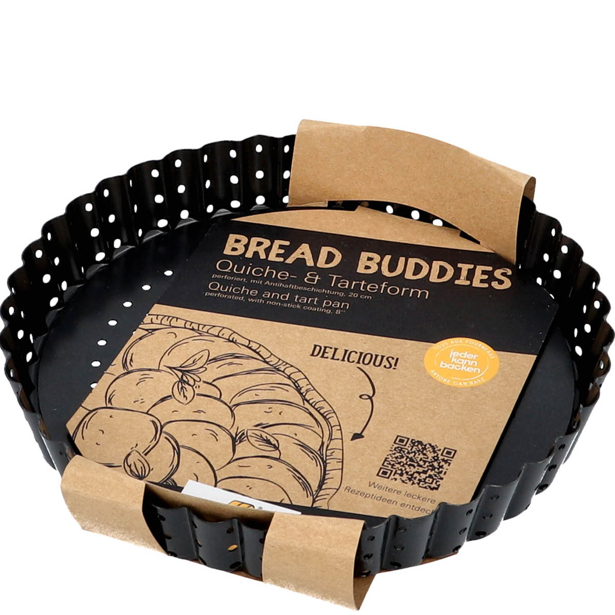 Birkmann Bread Buddies pajform 20 cm perforerad