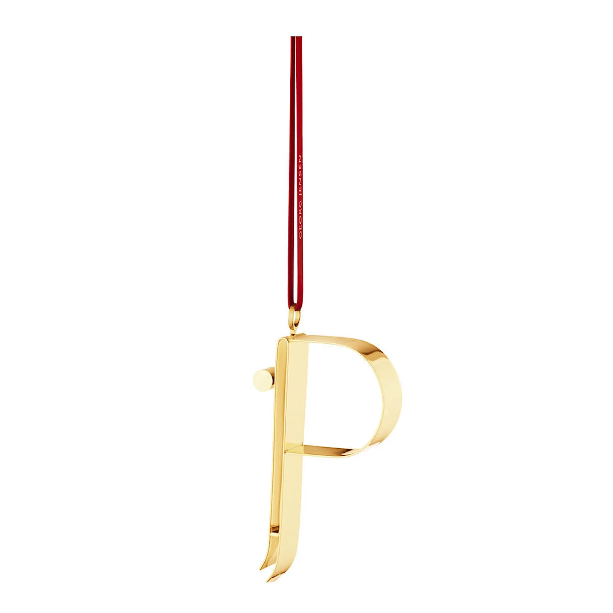 Georg Jensen Ornament pyntebokstav P gull