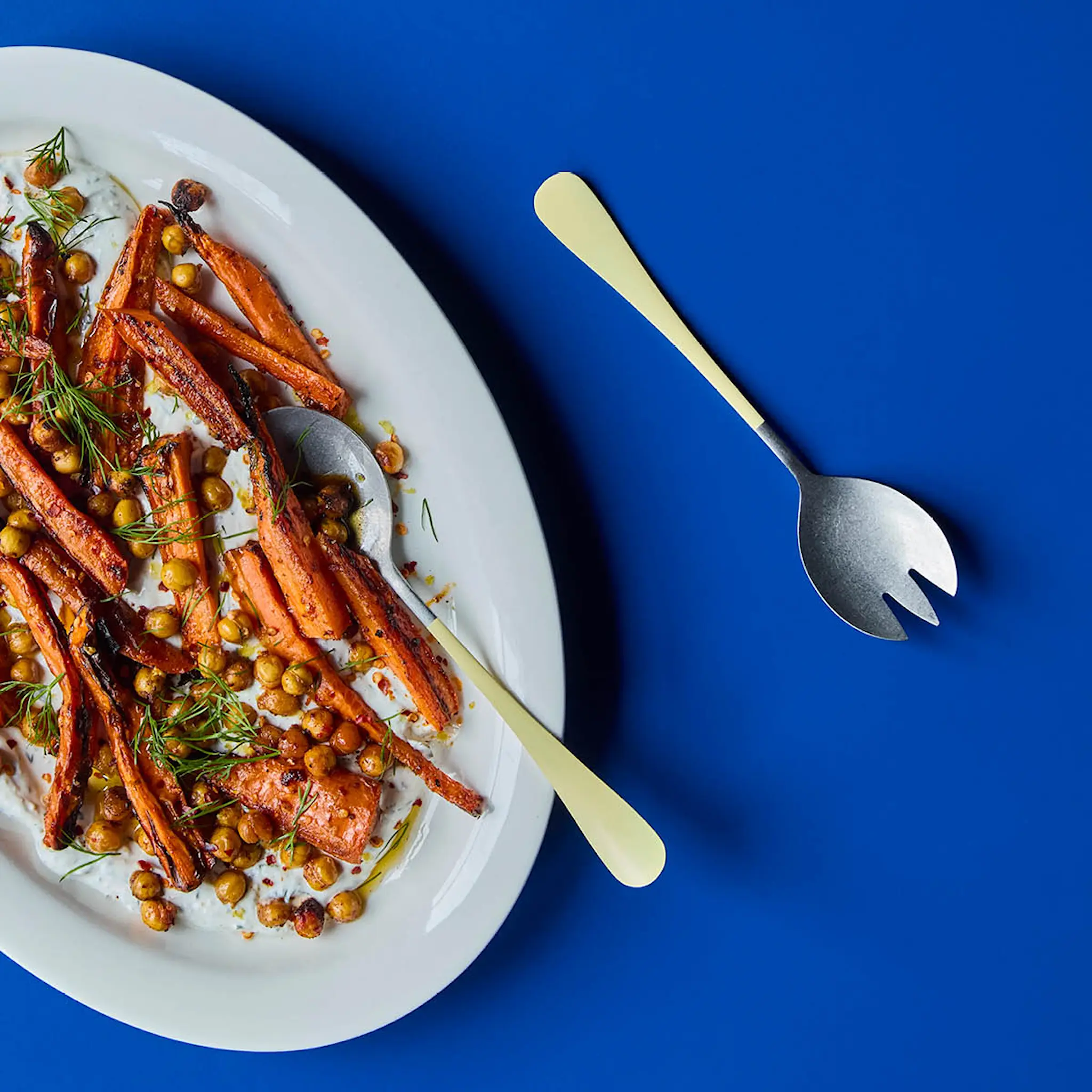 Nicolas Vahé Salladsbestick 20 cm gul