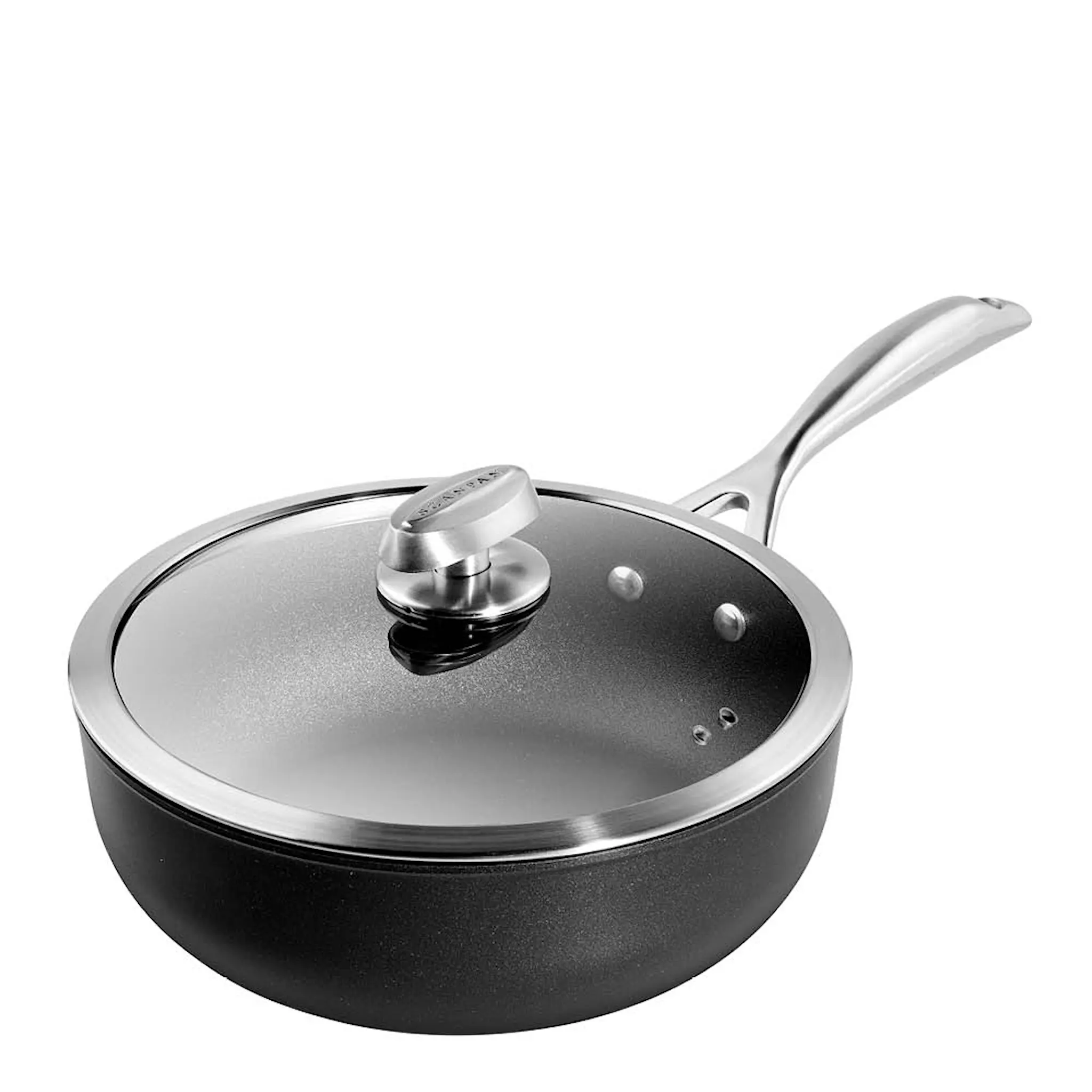 Scanpan PRO S+ traktörpanna med lock 26 cm djup
