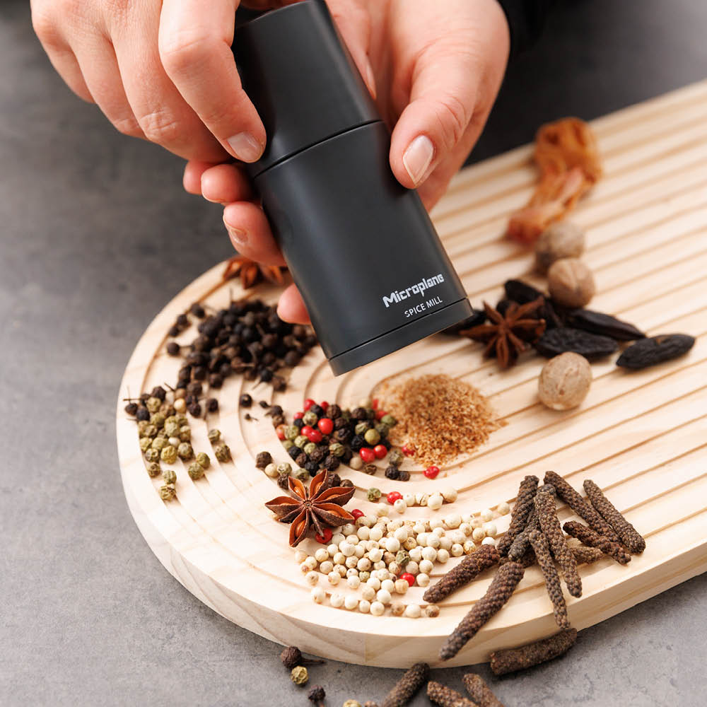 Microplane Spice Mill kryddkvarn 12 cm dark grey