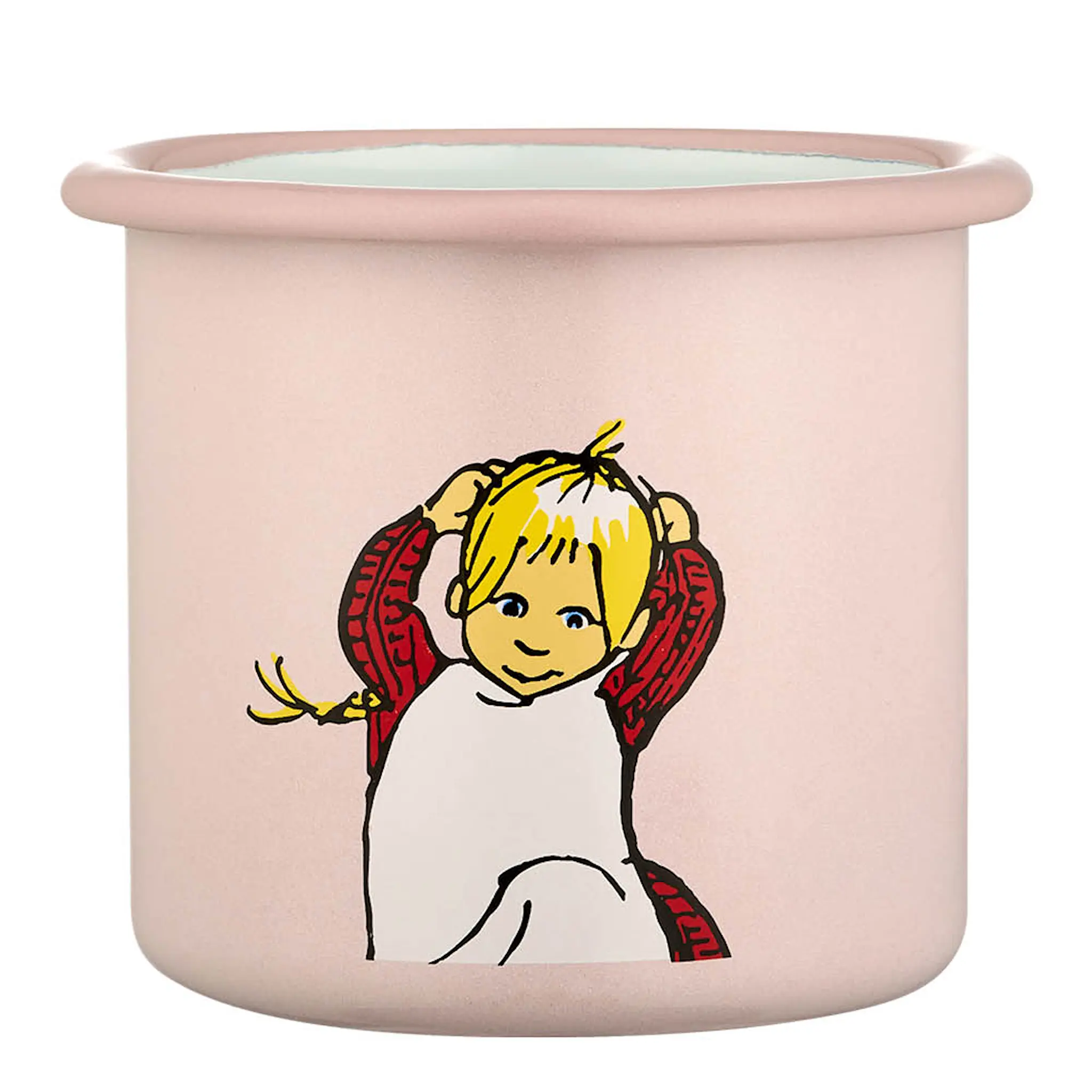 Muurla Emil emaljmugg 25 cl Ida rosa