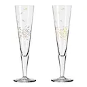 Goldnacht Champagneglas Mix 2-pack Guld