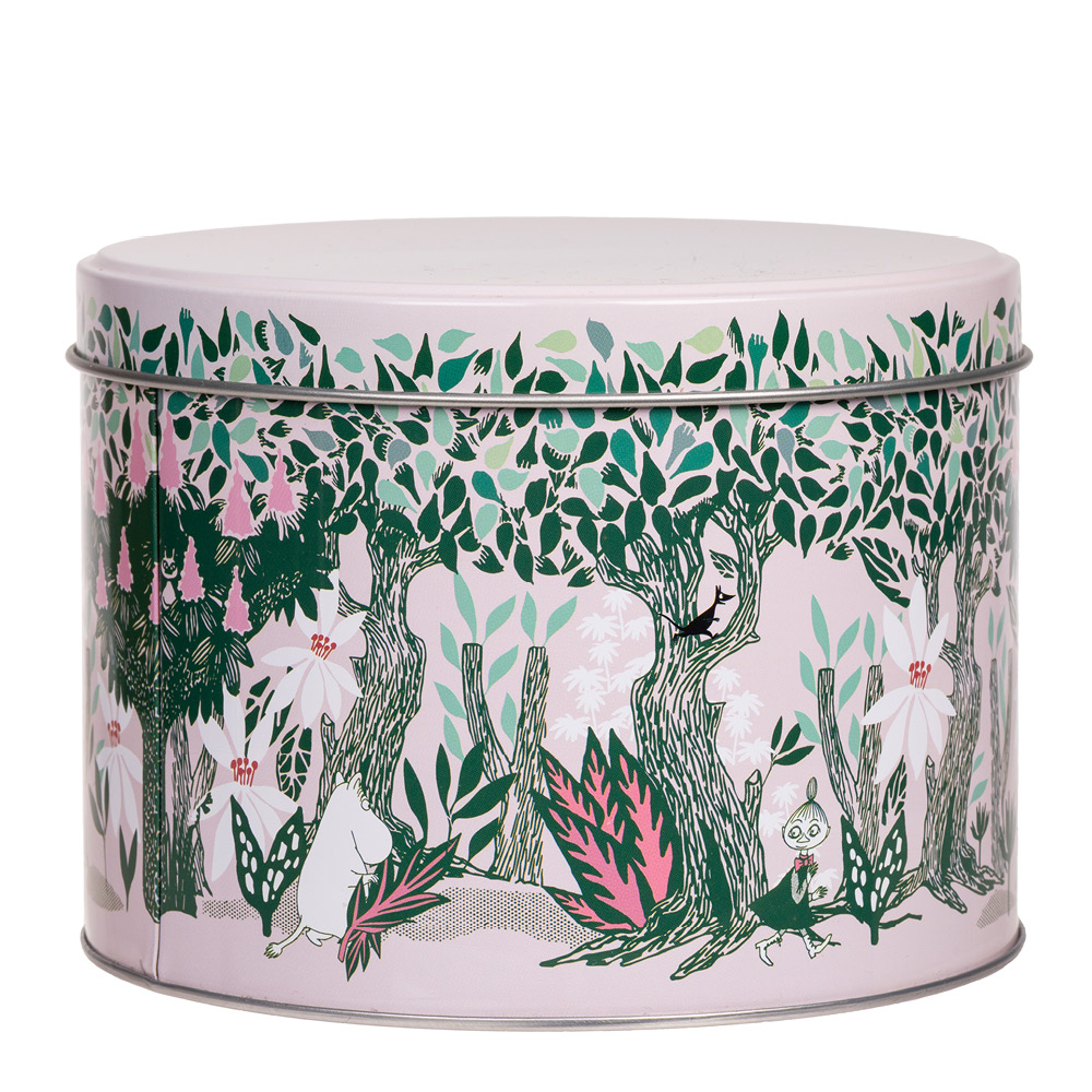 Martinex Mumin rund burk vårkastanj 14 cm grön