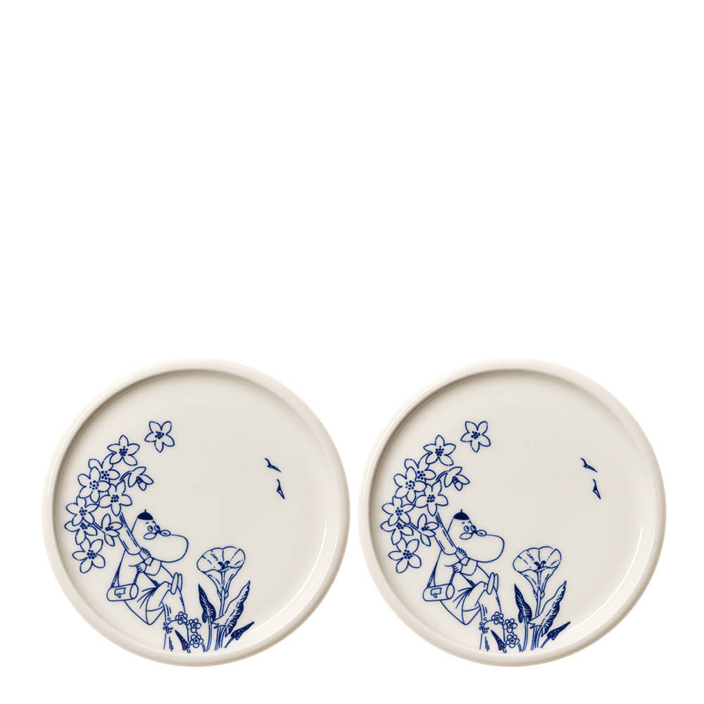 Moomin Arabia Haru Mumin minitallrik 12 cm 2-pack Hemulen