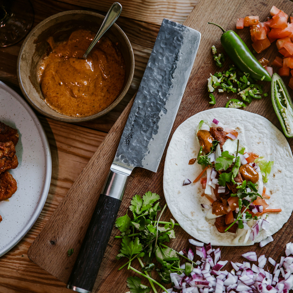 Satake Kuro Nakiri grønnsakskniv 18 cm rustfri