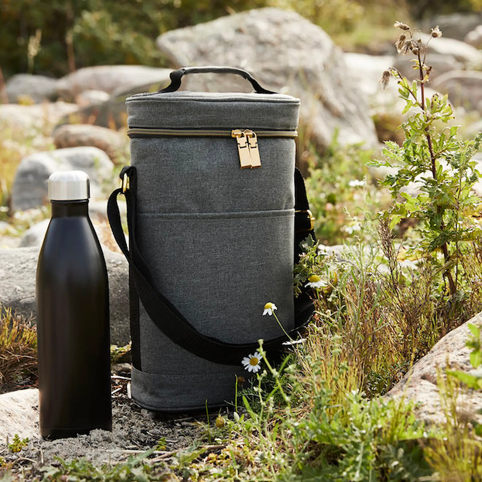 Sagaform Outdoor Eating City Kylmälaukku Korkea Harmaa