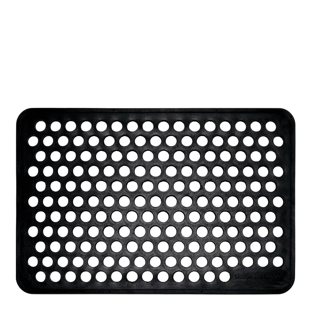 Tica Copenhagen Dot dørmatte gummi 40x60 cm svart