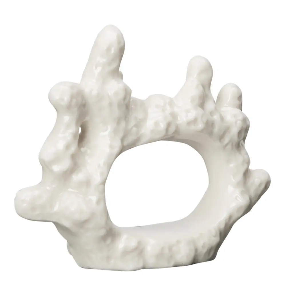 Coral Lautasliinarengas 7 cm Valkoinen