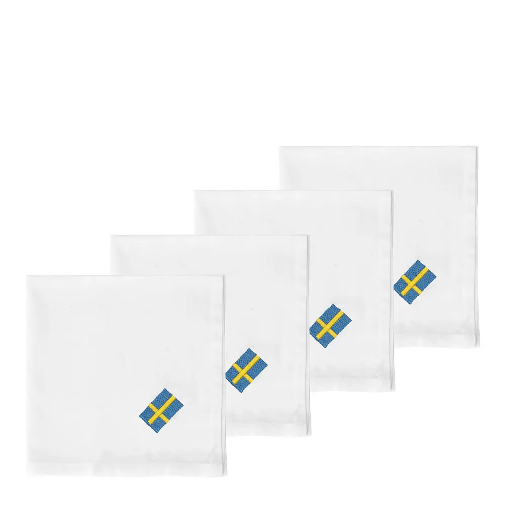 Festlig Lautasliina 40x40 cm 4 kpl Valkoinen