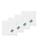 Festlig tygservett 40x40 cm 4-pack vit