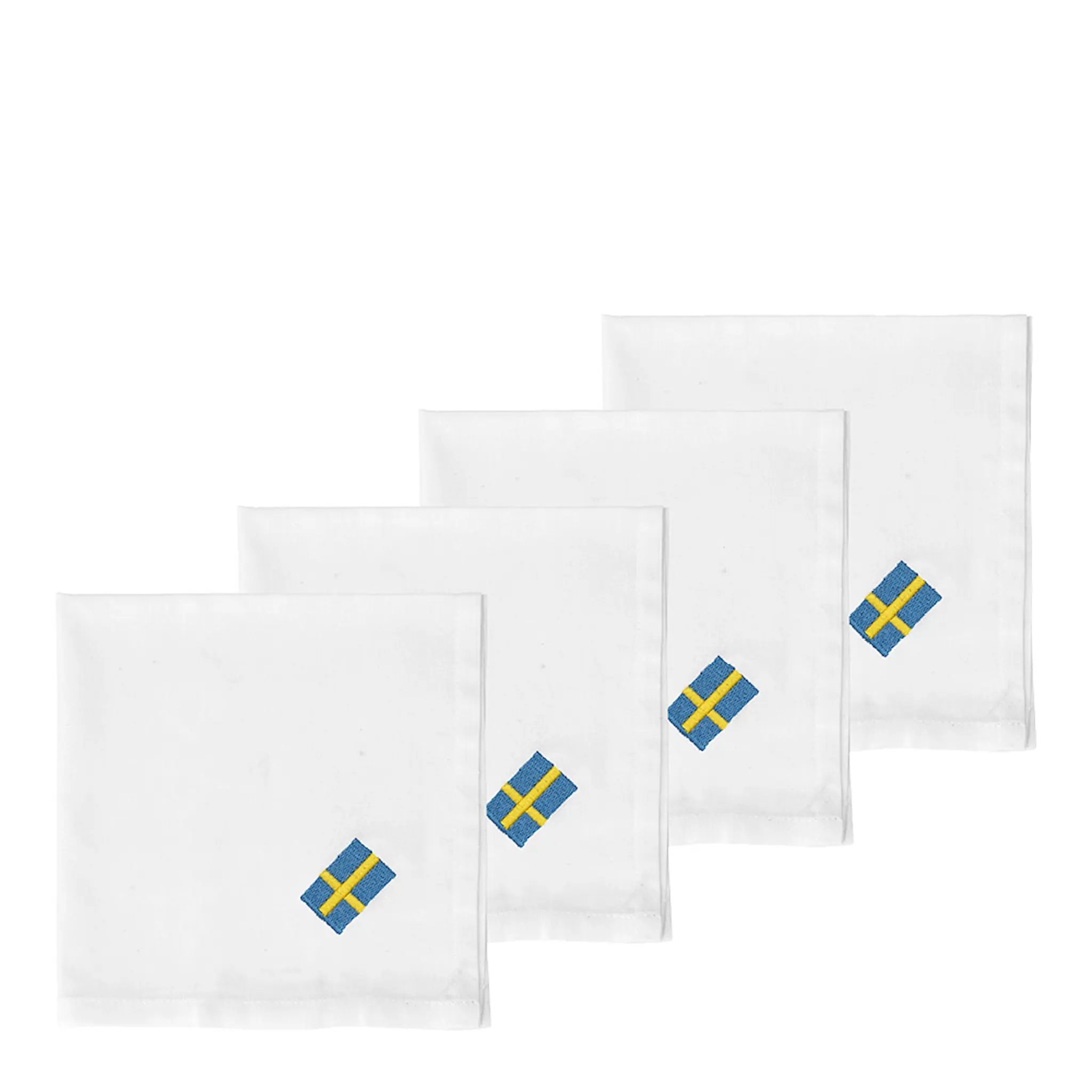 Södahl Festlig tygservett 40x40 cm 4-pack vit