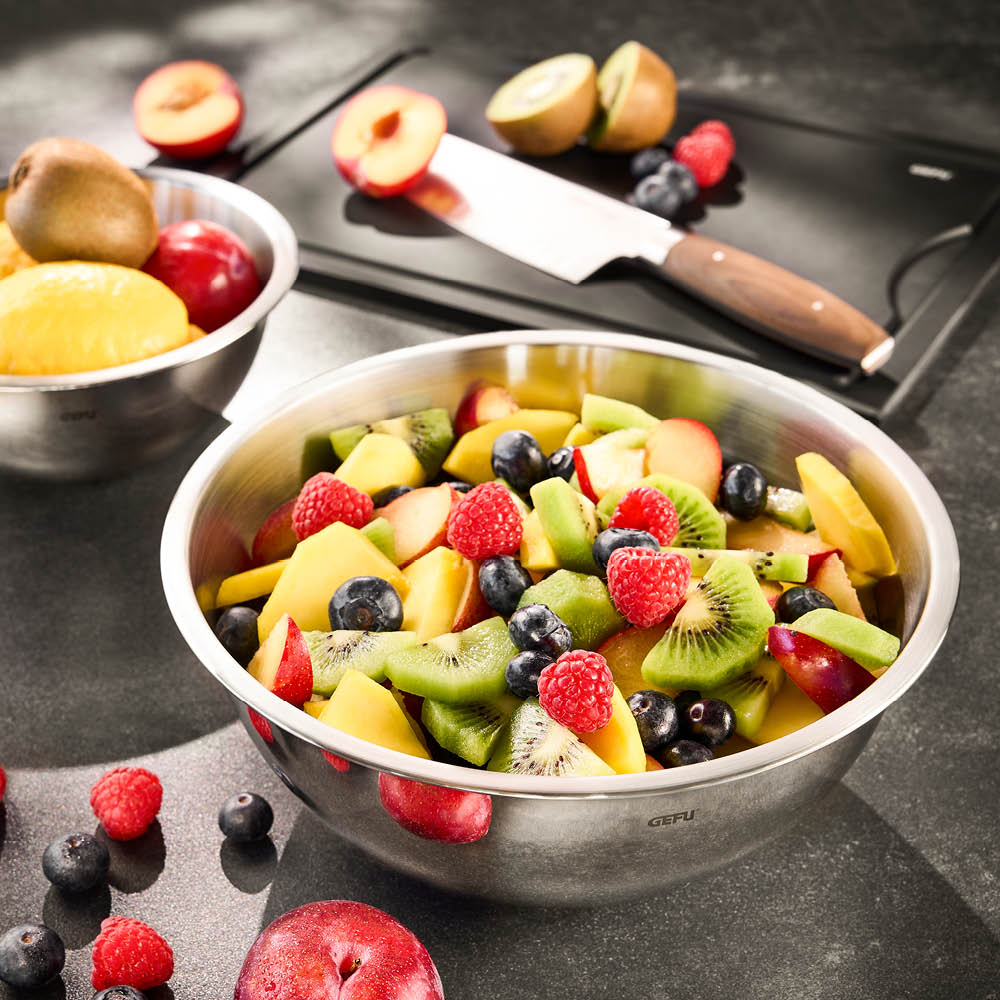 Gefu Cavaro skålset 4 delar stål