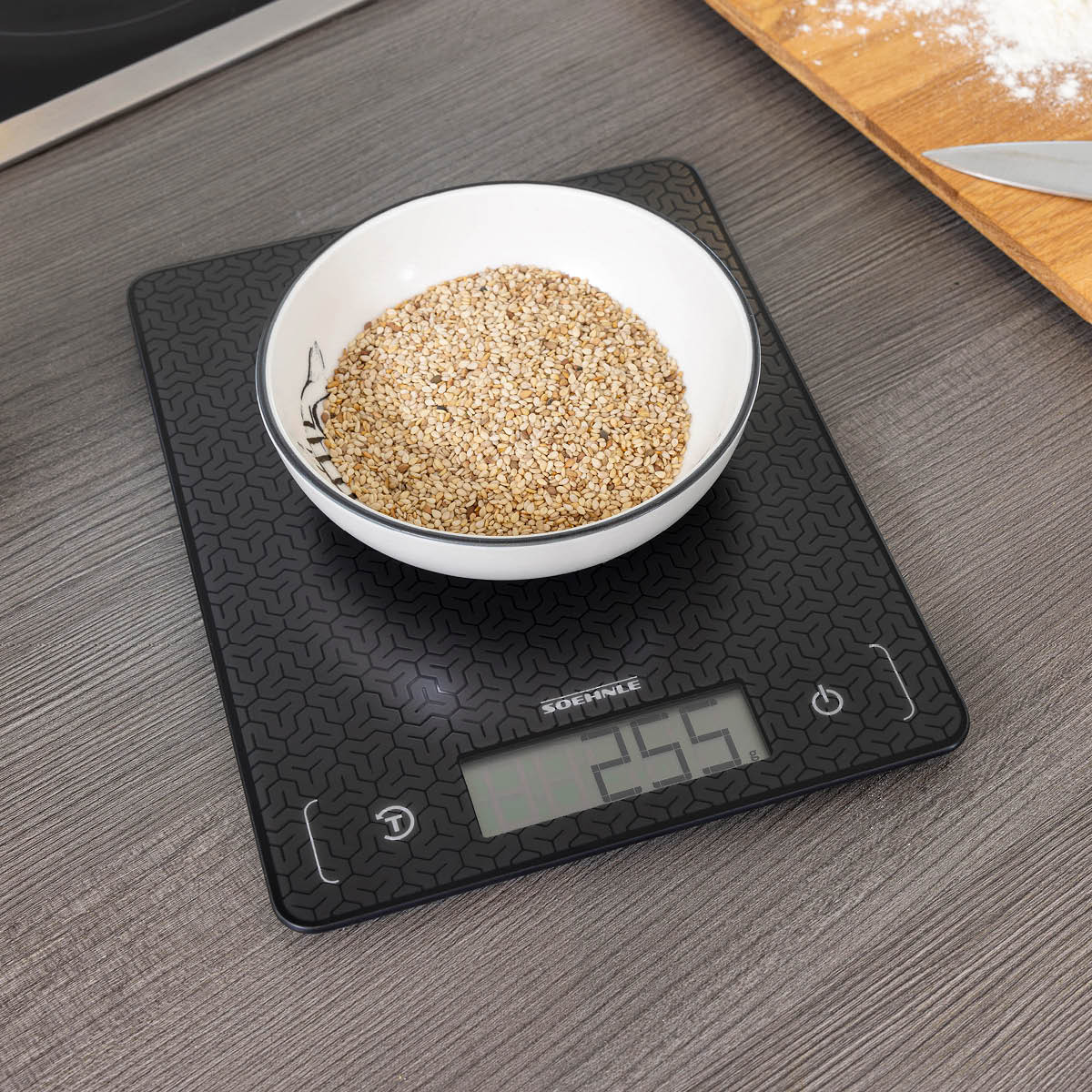 Soehnle Page Comfort kjøkkenvekt 10 kg mosaic svart