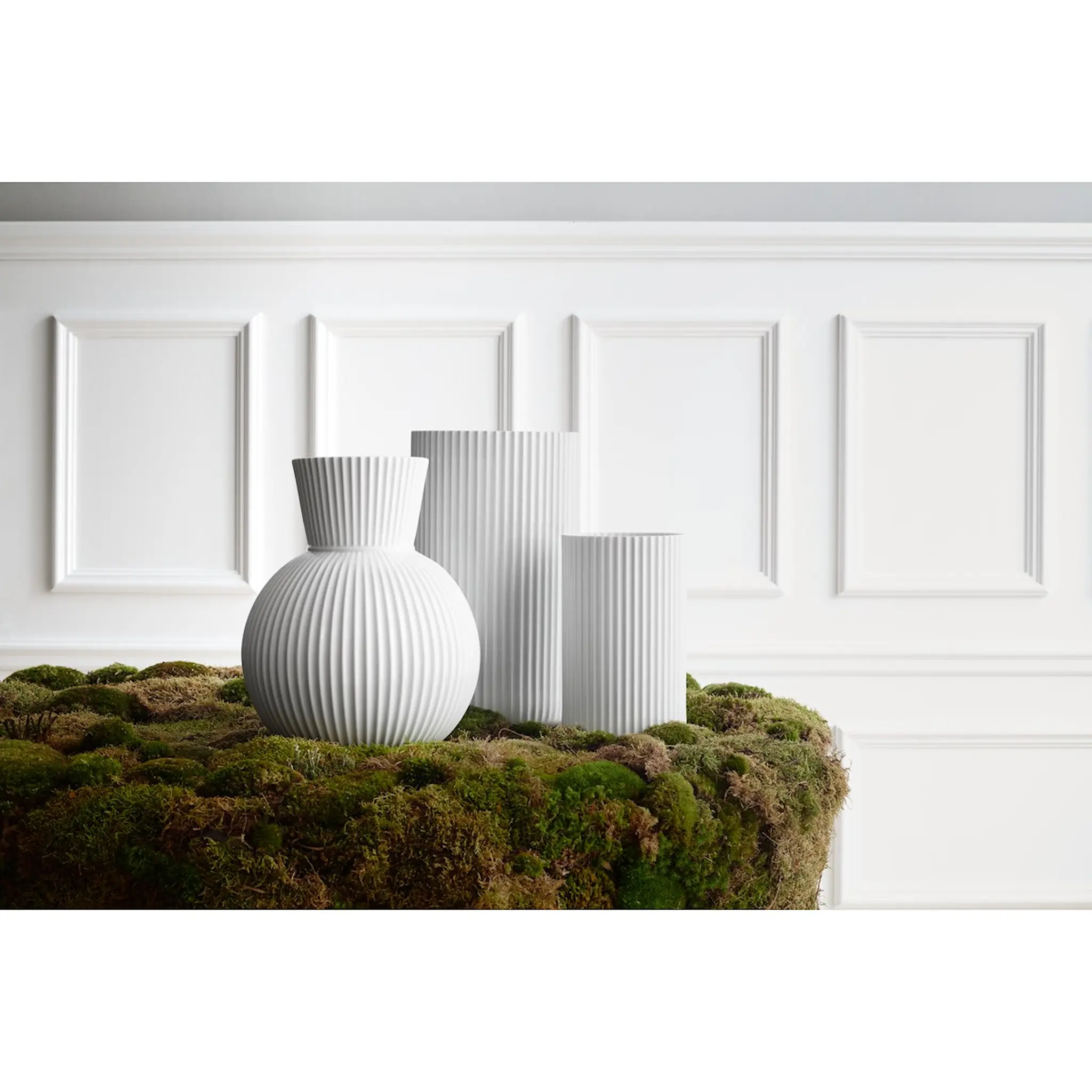 Lyngby Porcelæn Lyngby Vas 31 cm Porslin Vit