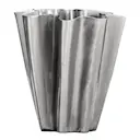 Flood vas 13 cm borstad silverfinish