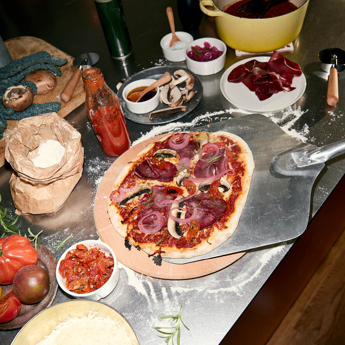Rosendahl Grand Cru pizzalauta 35 cm leikkurilla