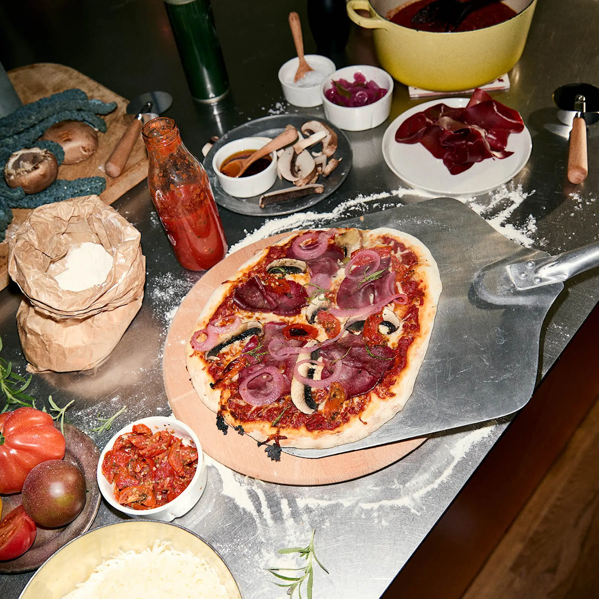 Rosendahl Grand Cru pizzalauta 35 cm leikkurilla