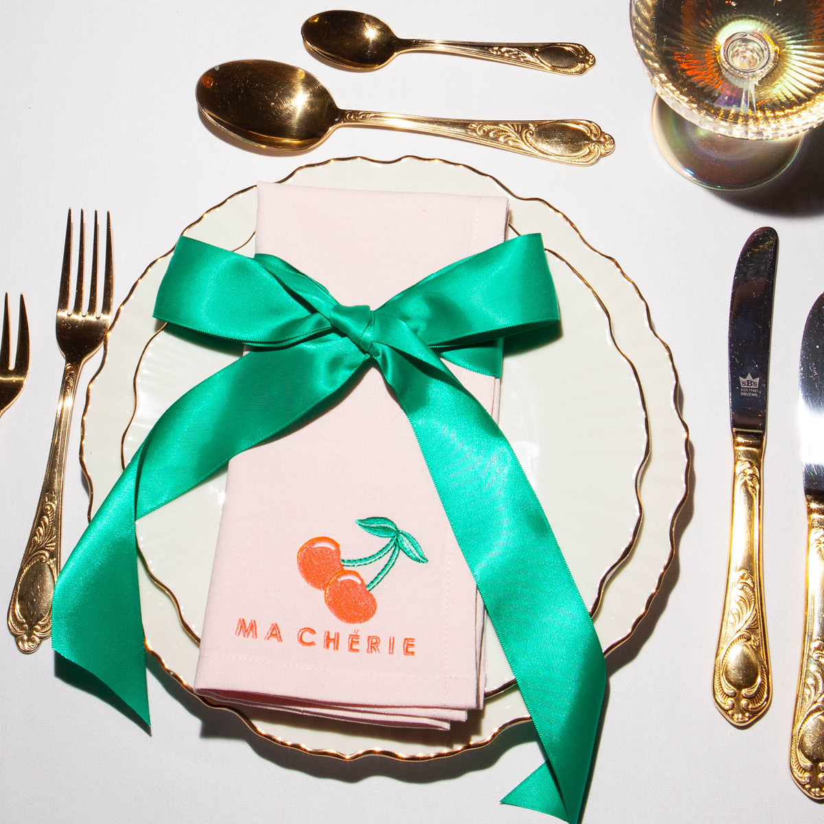 Vondels Summer Party servett 45 cm 2-pack MA CHERIE soft pink