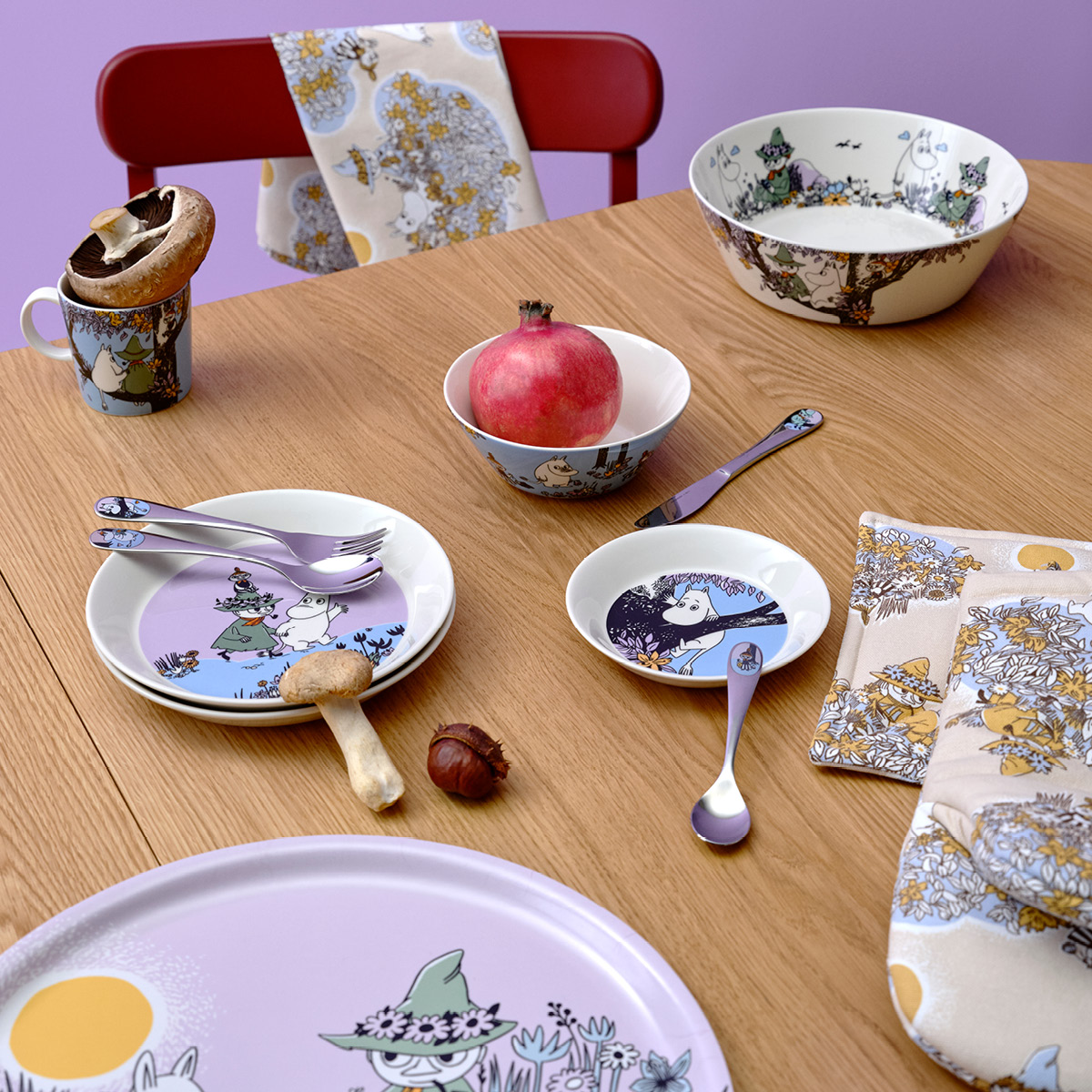 Moomin Arabia Mummi asjett 15 cm Venner for alltid 80 år