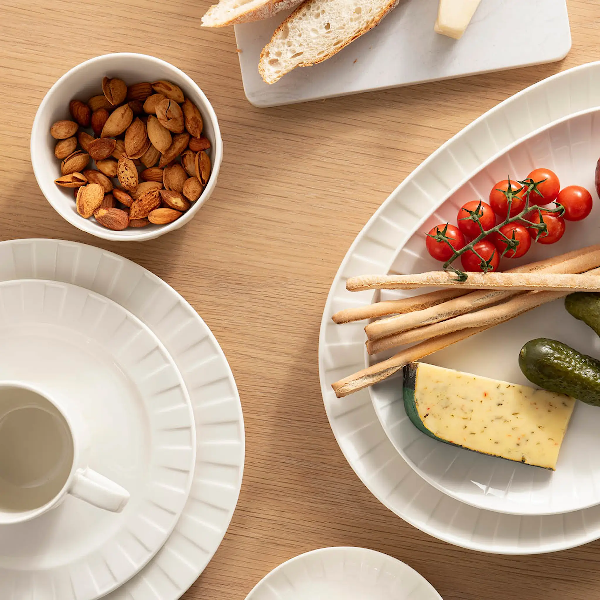 Stiernholm Senja tallrik 27 cm vit