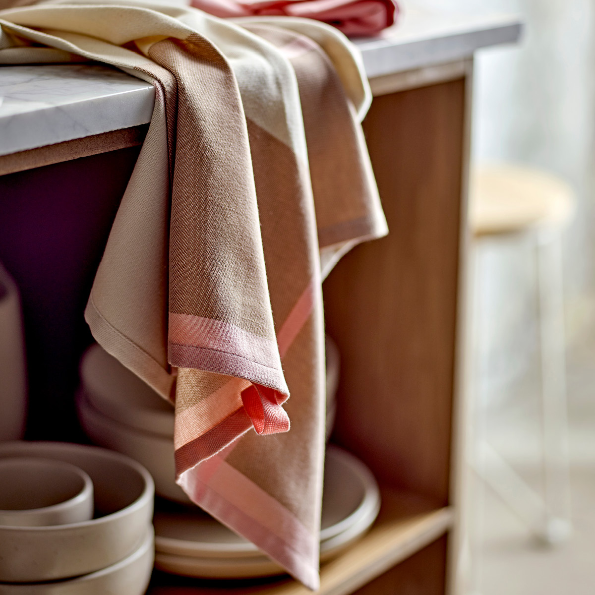 Södahl Blocks Keittiöpyyhe 50x70 cm 2 kpl Rose