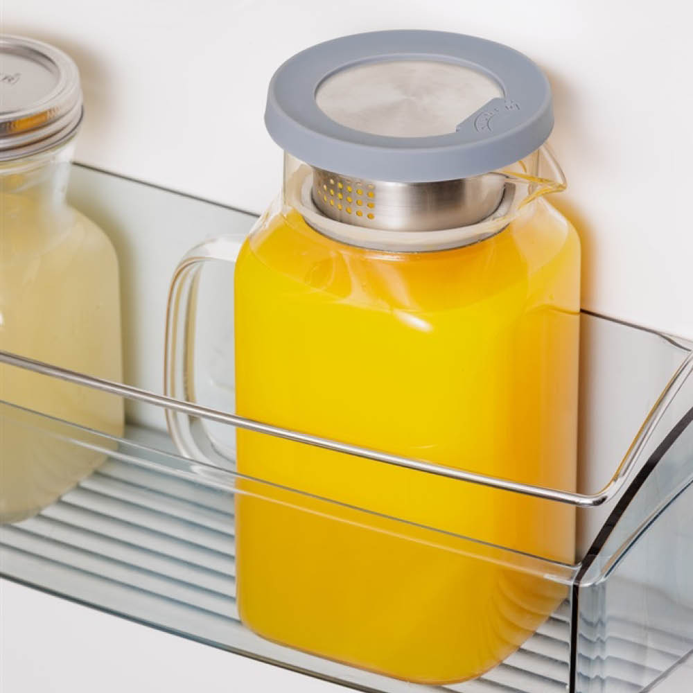 Kilner Fresh juicekanna fyrkantig 1,2 L glas/grå