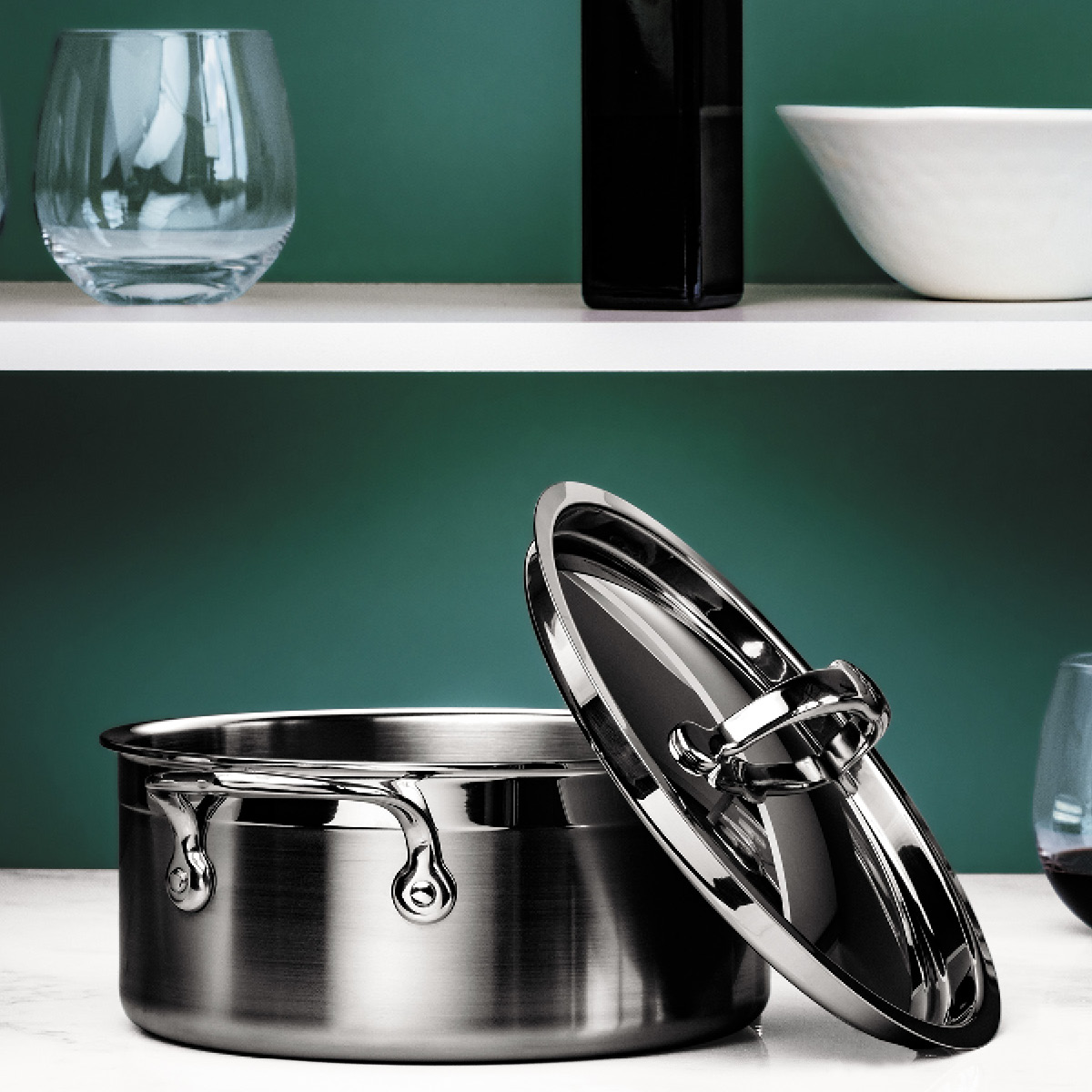 Hestan Probond Gryta med lock 2,8 L Stål