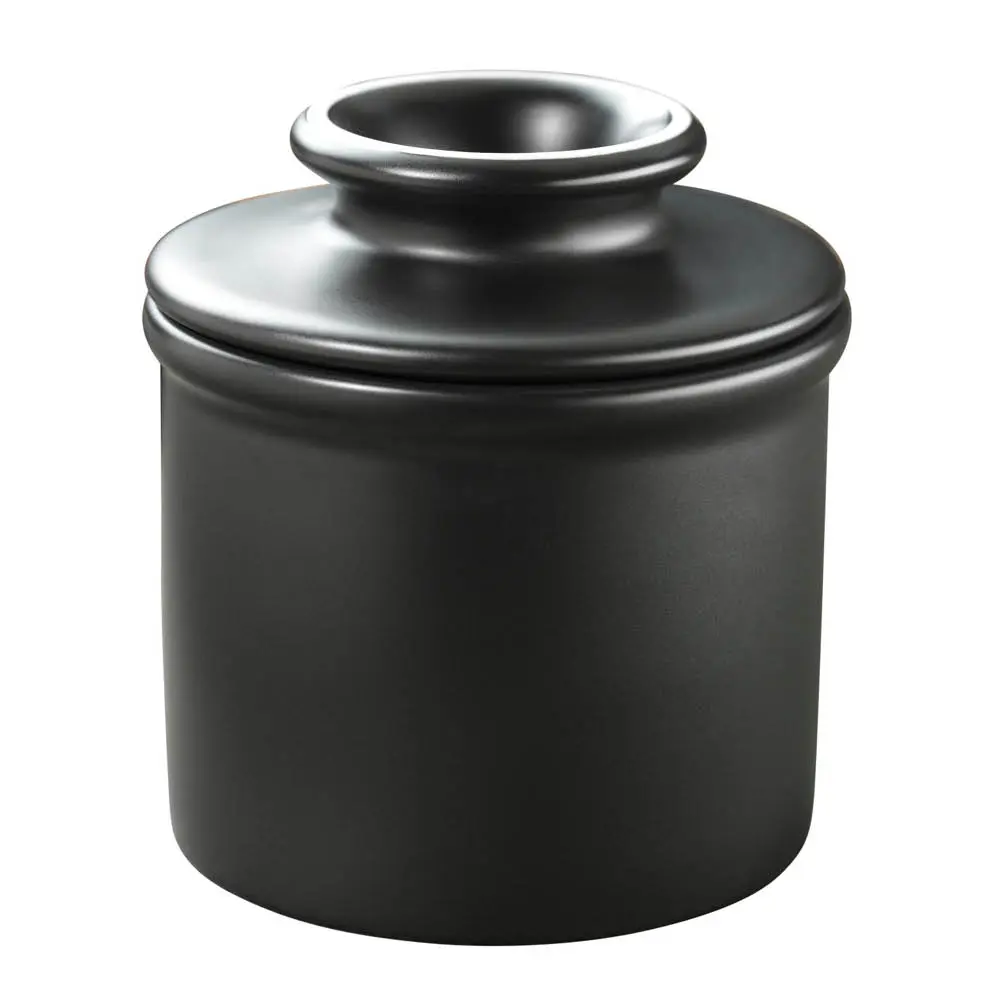 Crock Classic smørklokke svart matt