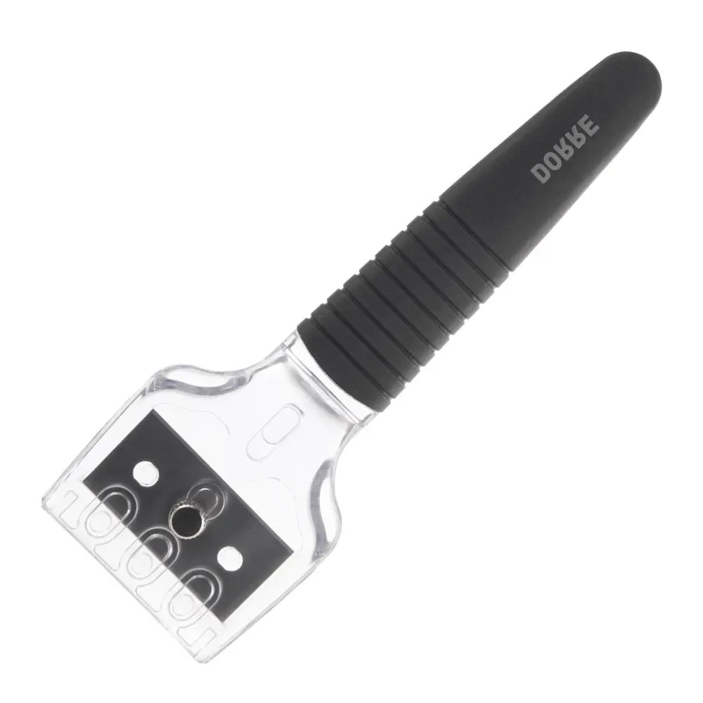 Hema platetopp-skrape med 5 ekstra blader 16 cm svart