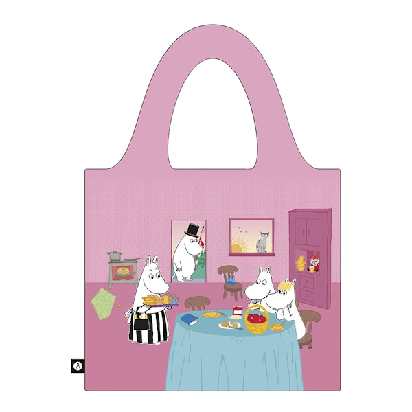 Mumin shoppingkasse 20 L Tea time pink