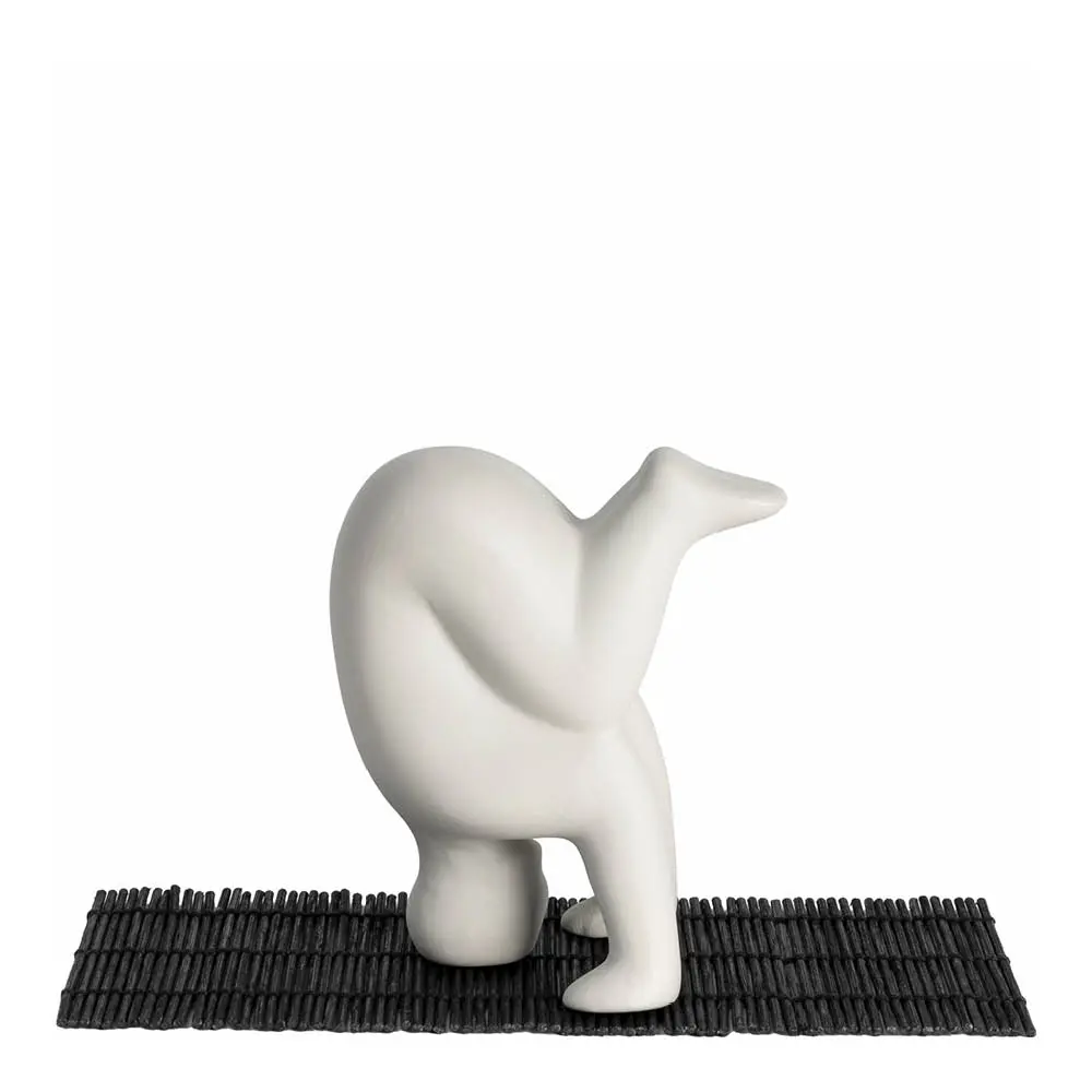 Lisa Larson Yoga no 4 figur 10 cm lysegrå