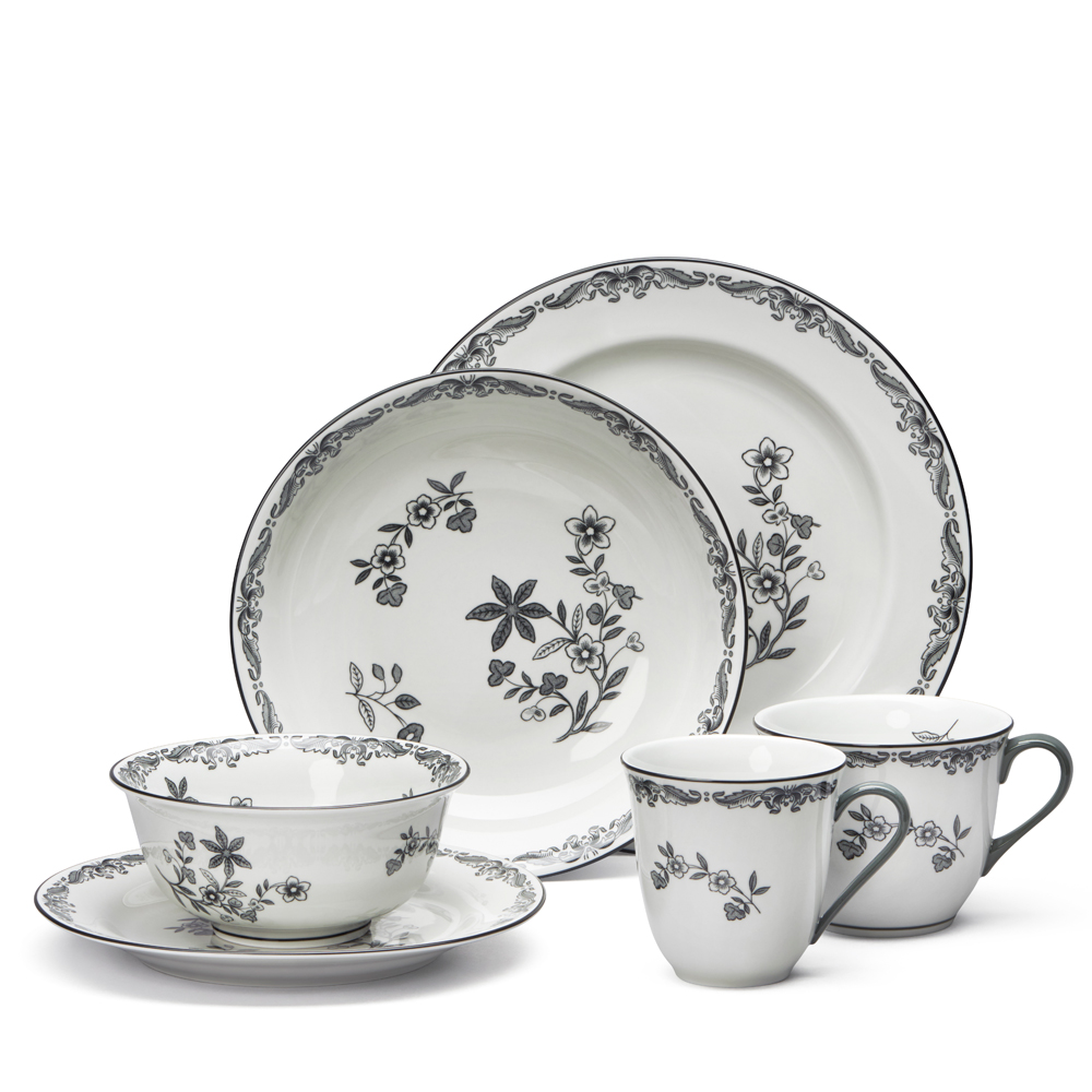 Rörstrand Ostindia  skål 50 cl svart