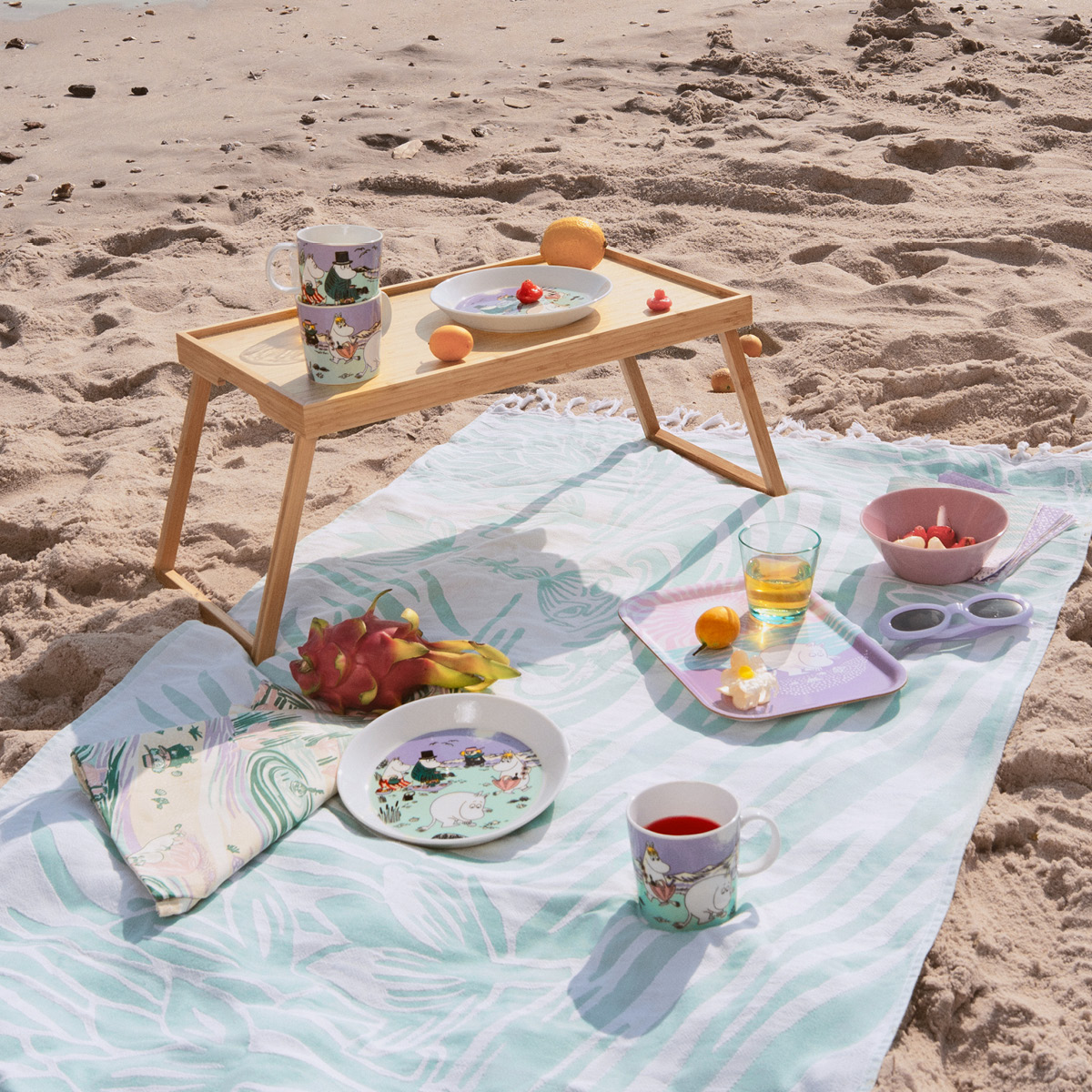 Moomin Arabia Mummi hamam håndkle 80x150 cm Stranddag