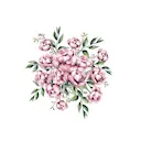 Servett 33 cm blomsterbukett